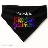I'm Ready For Kindergarten USA-Made Doggie Bandana thumb 0