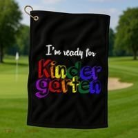 I'm Ready For Kindergarten Golf Towel thumb 1