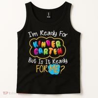 I'm Ready Kids First Day Of Kindergarten Tank Top thumb 2