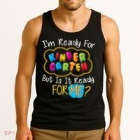 I'm Ready Kids First Day Of Kindergarten Tank Top thumb 3