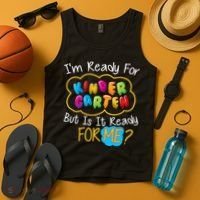 I'm Ready Kids First Day Of Kindergarten Tank Top thumb 4