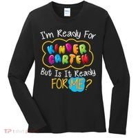 I'm Ready Kids First Day Of Kindergarten Women's Long Sleeve Shirt thumb 0