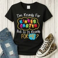 I'm Ready Kids First Day Of Kindergarten Women's T-Shirt thumb 3