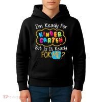 I'm Ready Kids First Day Of Kindergarten Kids Hoodie thumb 4