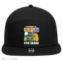 I'm Ready To Crush 4th Grade Video Gamer 7 Panel Mesh Trucker Snapback Hat thumb 0