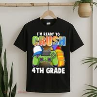 I'm Ready To Crush 4th Grade Video Gamer T-Shirt thumb 2