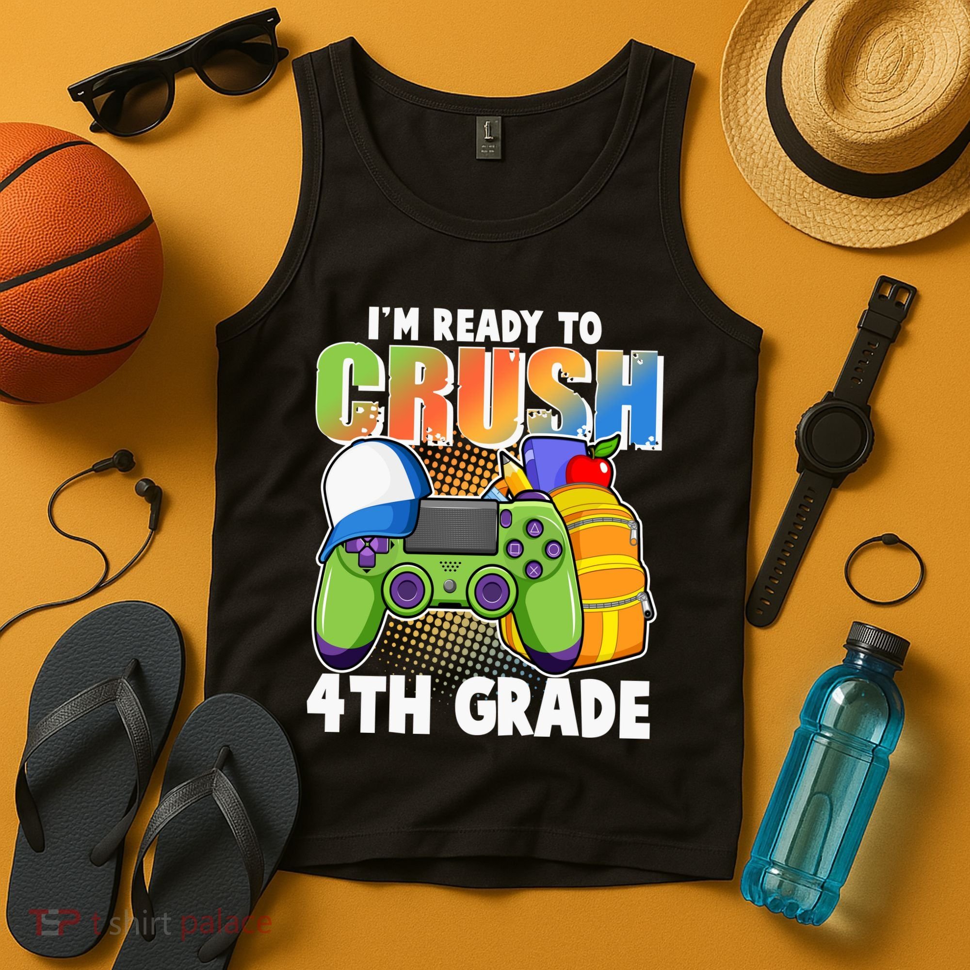 I'm Ready To Crush 4th Grade Video Gamer Tank Top