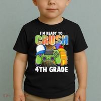 I'm Ready To Crush 4th Grade Video Gamer Toddler T-Shirt thumb 2