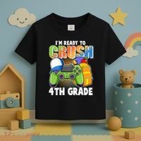 I'm Ready To Crush 4th Grade Video Gamer Toddler T-Shirt thumb 3