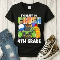 I'm Ready To Crush 4th Grade Video Gamer Women's T-Shirt thumb 3