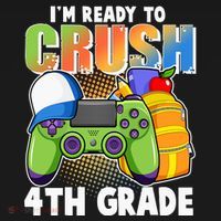 I'm Ready To Crush 4th Grade Video Gamer Women's T-Shirt thumb 6
