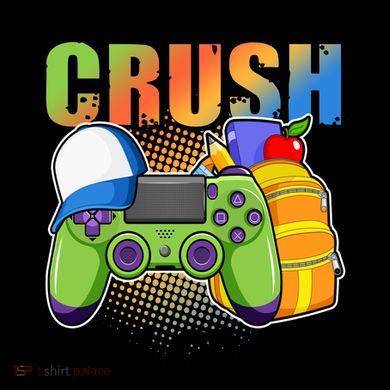 I'm Ready To Crush 4th Grade Video Gamer Kids Colorblock Raglan Jersey