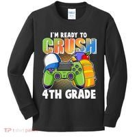 I'm Ready To Crush 4th Grade Video Gamer Kids Long Sleeve Shirt thumb 0