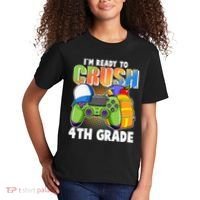 I'm Ready To Crush 4th Grade Video Gamer Kids T-Shirt thumb 2