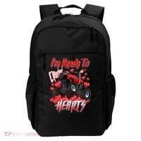 I'm Ready To Crush Hearts Monster Truck Valentine's Day Backpack thumb 0