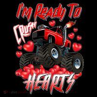 I'm Ready To Crush Hearts Monster Truck Valentine's Day Coffee Mug thumb 5