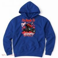 I'm Ready To Crush Hearts Monster Truck Valentine's Day Hoodie thumb 0