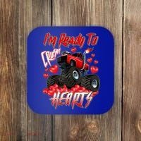 I'm Ready To Crush Hearts Monster Truck Valentine's Day Coaster thumb 0