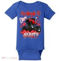 I'm Ready To Crush Hearts Monster Truck Valentine's Day Baby Bodysuit thumb 0
