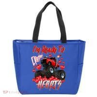 I'm Ready To Crush Hearts Monster Truck Valentine's Day Tote Bag thumb 0