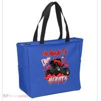 I'm Ready To Crush Hearts Monster Truck Valentine's Day Tote Bag thumb 2