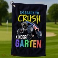 I'm Ready To Crush Kindergarten Golf Towel thumb 1