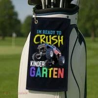 I'm Ready To Crush Kindergarten Golf Towel thumb 2