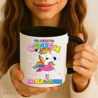 I'm Ready To Crush Kindergarten Cute Unicorn Coffee Mug thumb 3