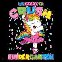 I'm Ready To Crush Kindergarten Cute Unicorn Women's Hoodie thumb 2
