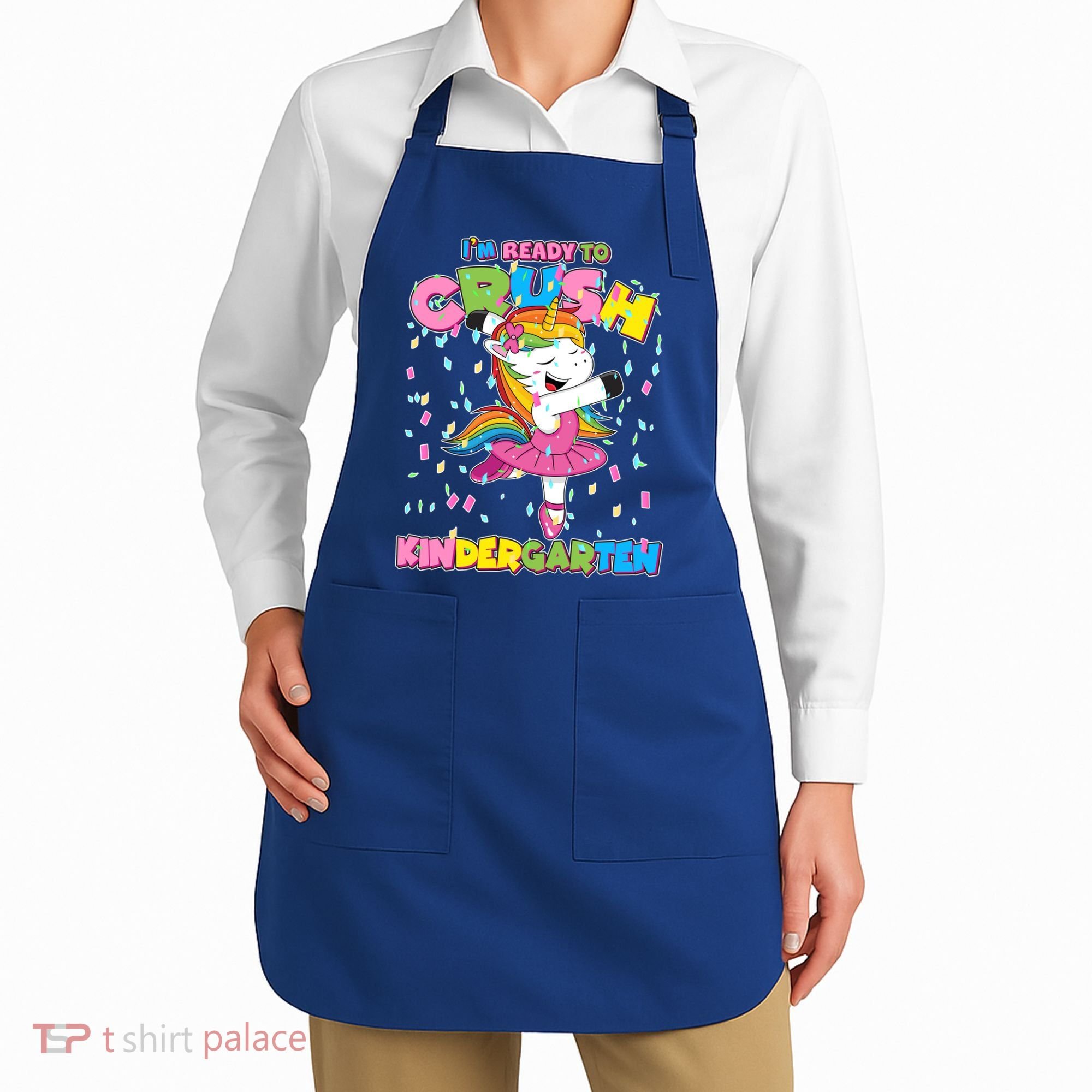 I'm Ready To Crush Kindergarten Cute Unicorn Apron