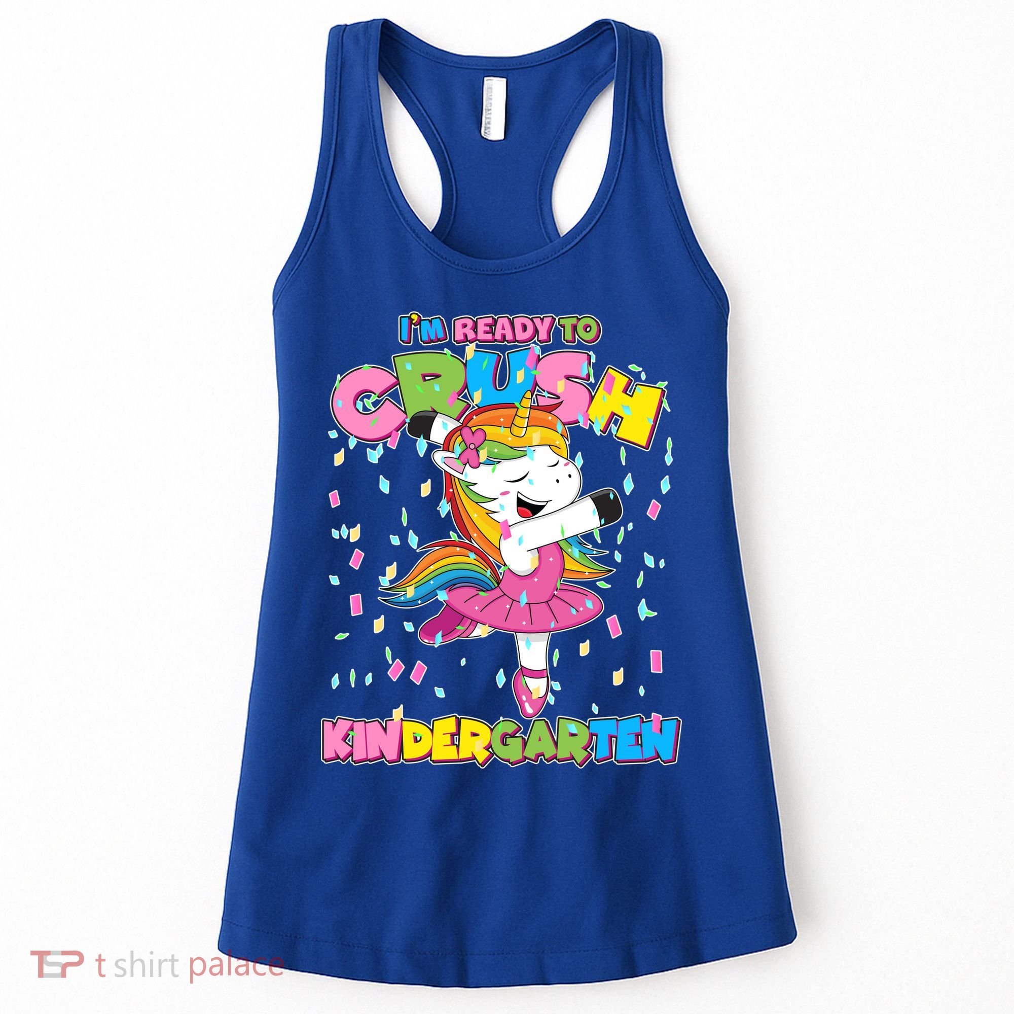 I'm Ready To Crush Kindergarten Cute Unicorn Women's Tank Top
