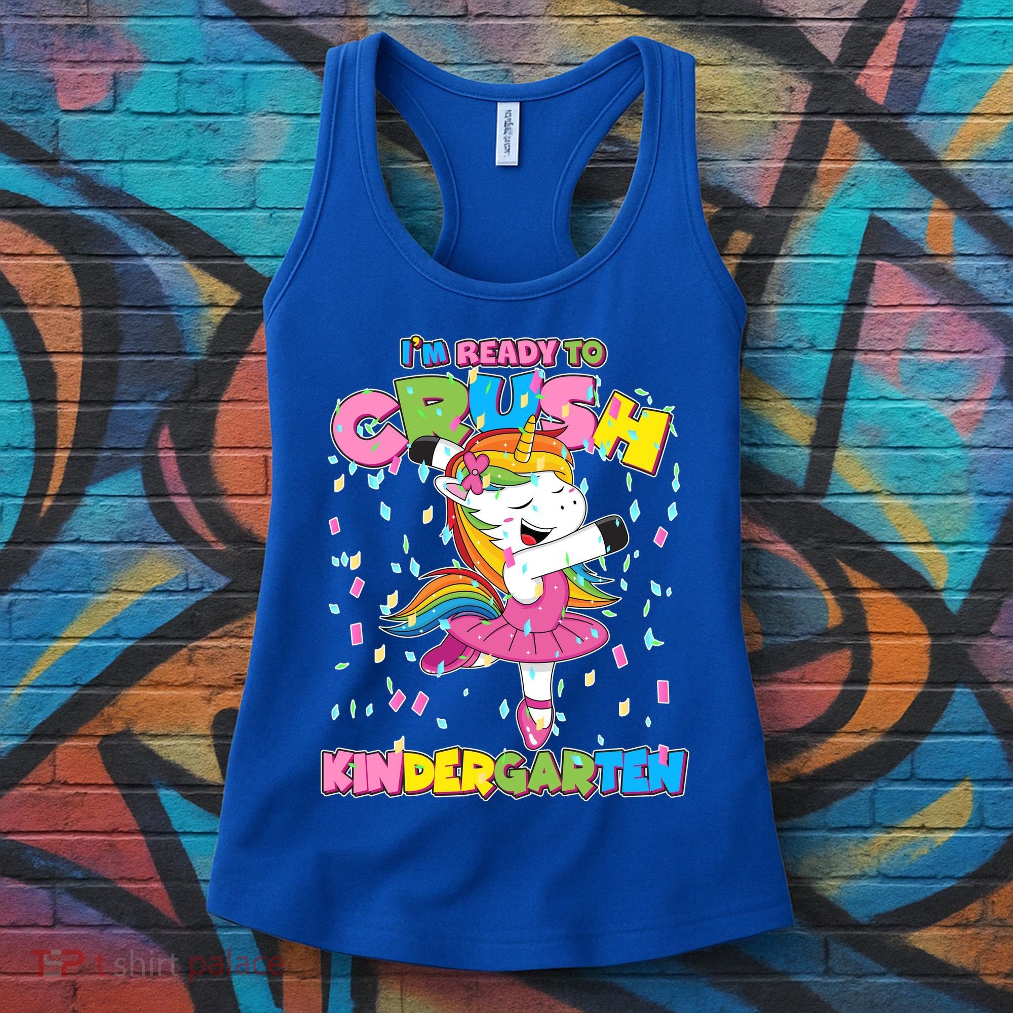 I'm Ready To Crush Kindergarten Cute Unicorn Women's Tank Top