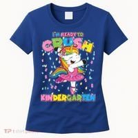 I'm Ready To Crush Kindergarten Cute Unicorn Women's T-Shirt thumb 0