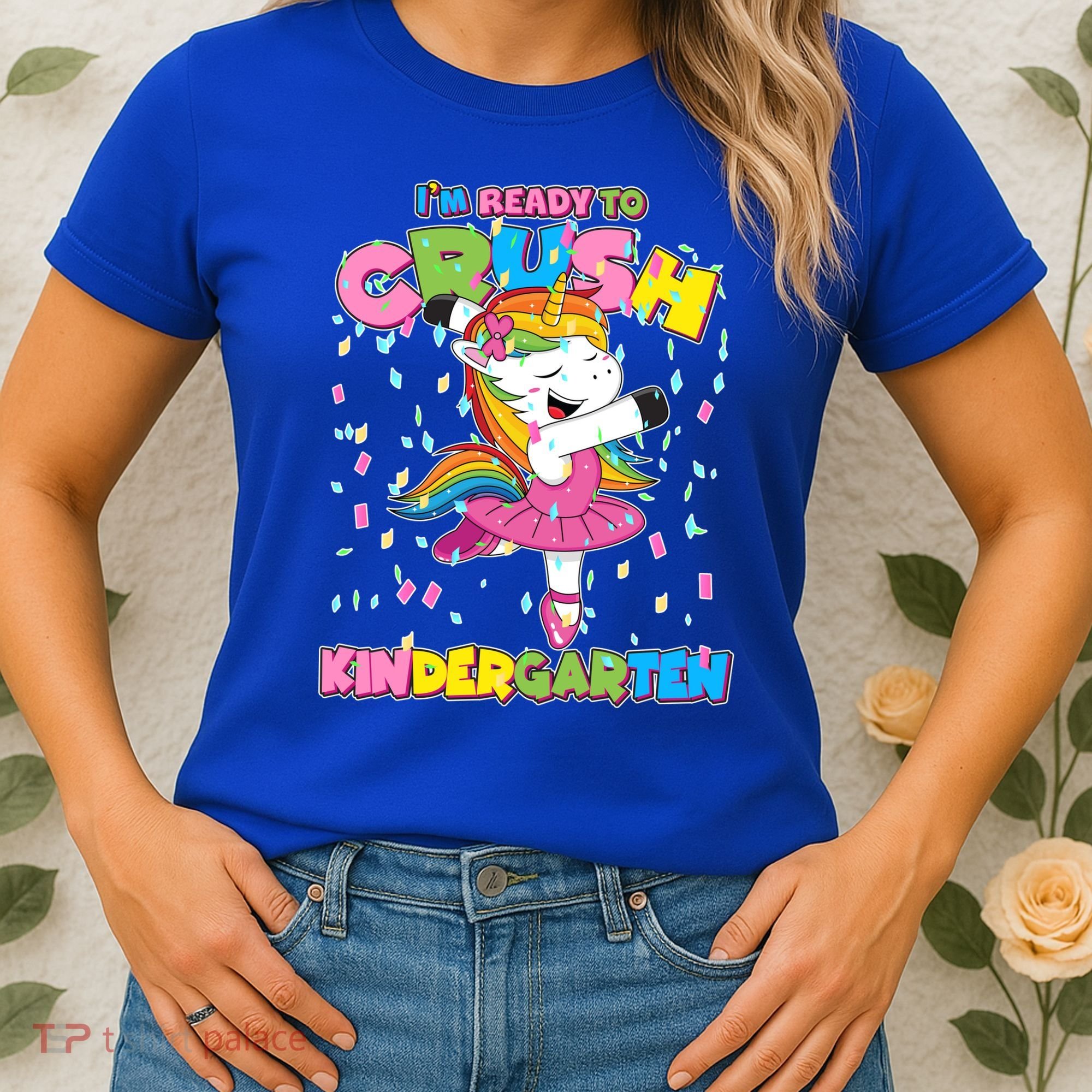 I'm Ready To Crush Kindergarten Cute Unicorn Women's T-Shirt