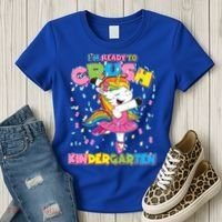 I'm Ready To Crush Kindergarten Cute Unicorn Women's T-Shirt thumb 3