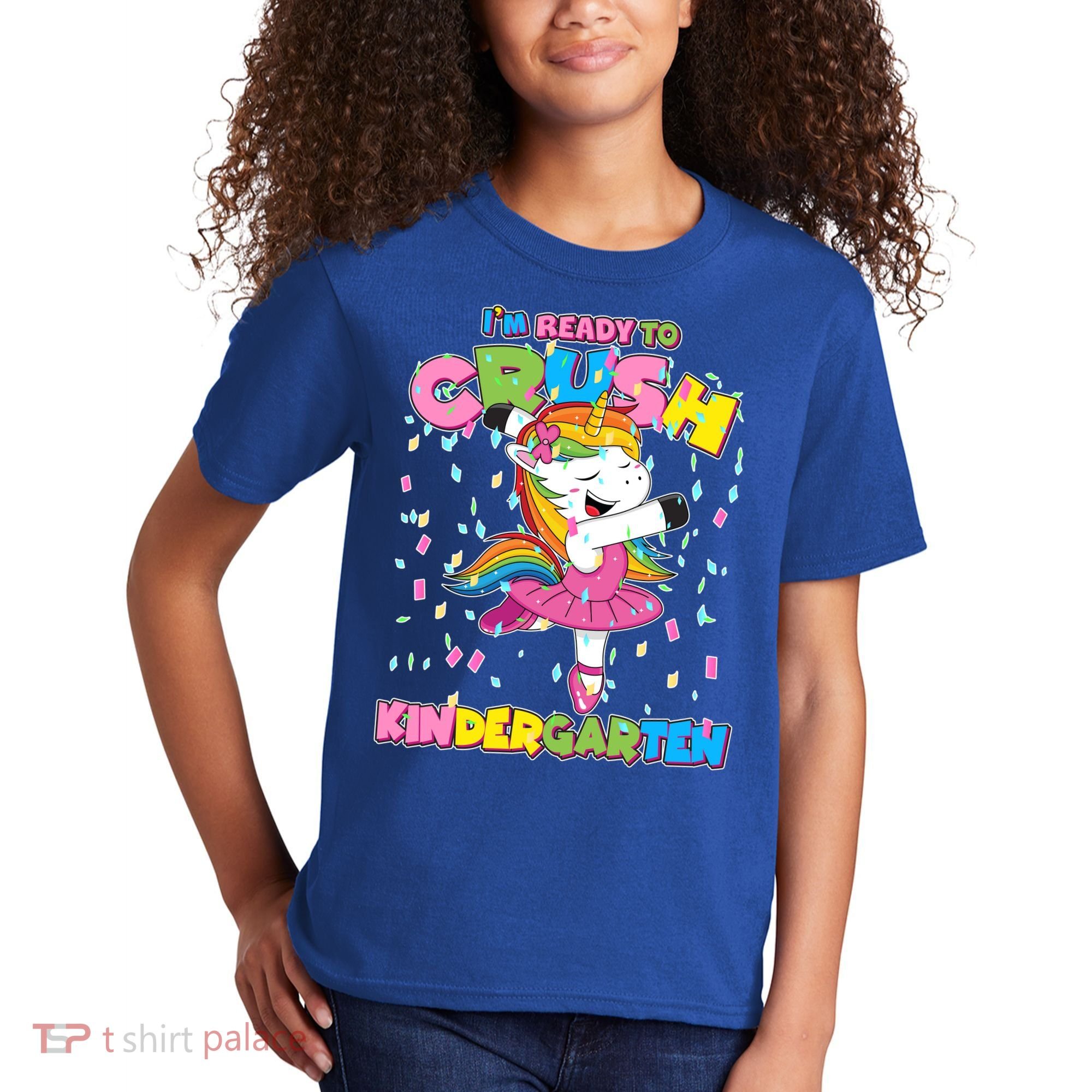 I'm Ready To Crush Kindergarten Cute Unicorn Kids T-Shirt