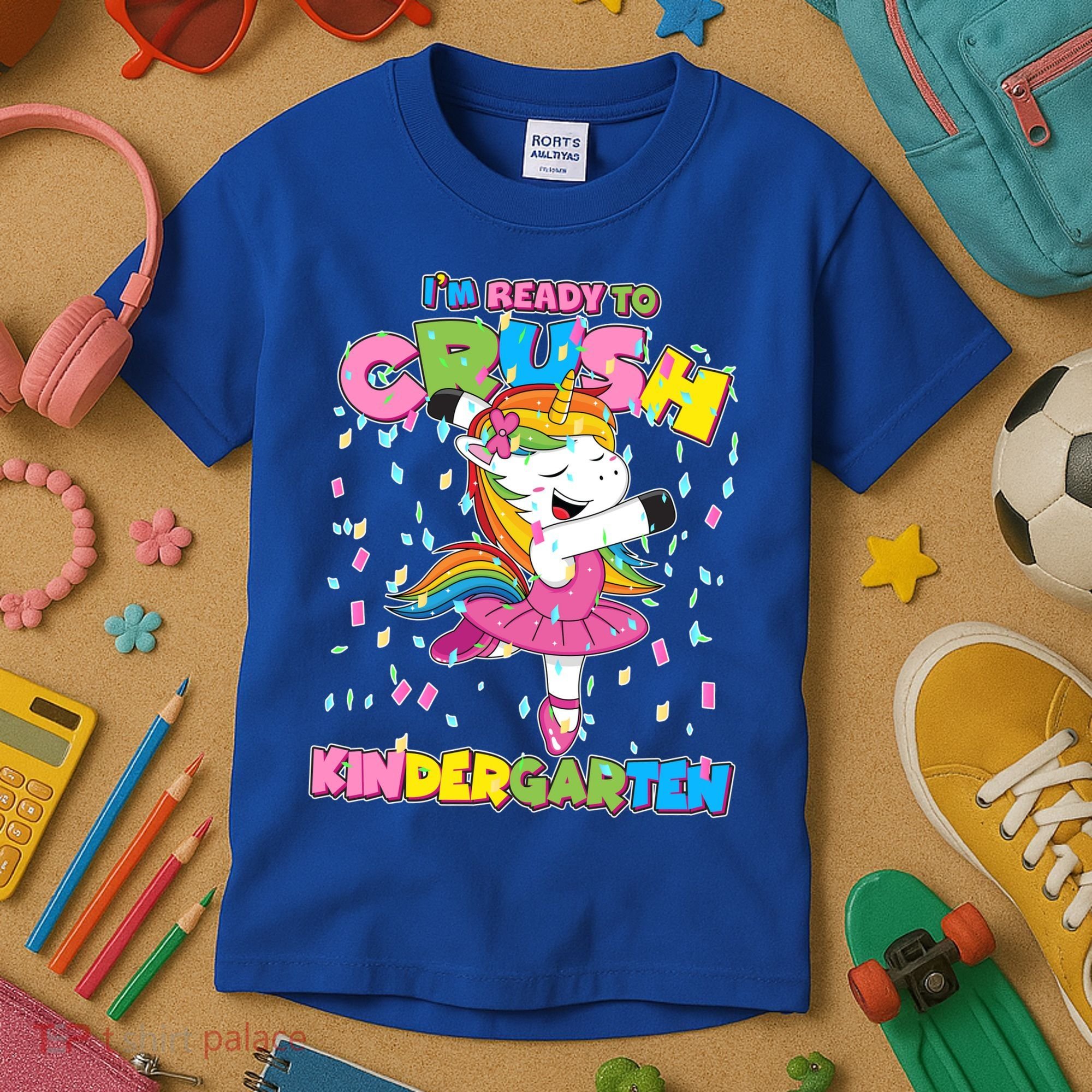 I'm Ready To Crush Kindergarten Cute Unicorn Kids T-Shirt