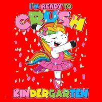 I'm Ready To Crush Kindergarten Cute Unicorn Santa Hat thumb 1