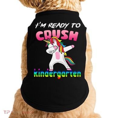 I'm Ready To Crush Kindergarten Cute Unicorn Dab Doggie Tank