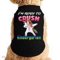 I'm Ready To Crush Kindergarten Cute Unicorn Dab Doggie Tank thumb 0