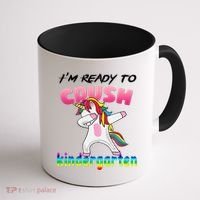I'm Ready To Crush Kindergarten Cute Unicorn Dab Coffee Mug thumb 1