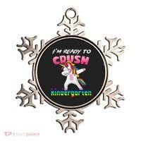 I'm Ready To Crush Kindergarten Cute Unicorn Dab Ornament thumb 0