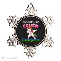I'm Ready To Crush Kindergarten Cute Unicorn Dab Ornament thumb 0