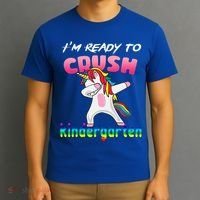 I'm Ready To Crush Kindergarten Cute Unicorn Dab T-Shirt thumb 3