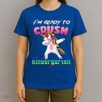 I'm Ready To Crush Kindergarten Cute Unicorn Dab T-Shirt thumb 4