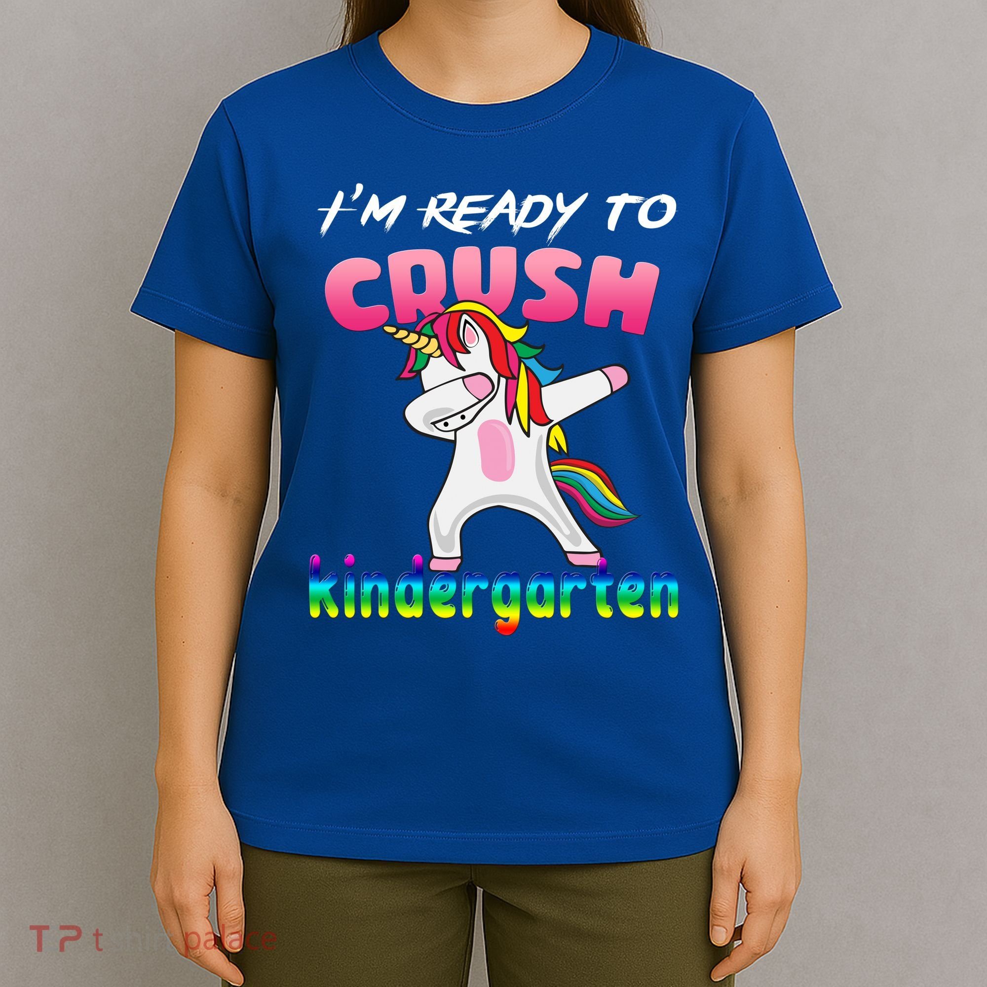 I'm Ready To Crush Kindergarten Cute Unicorn Dab T-Shirt