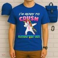 I'm Ready To Crush Kindergarten Cute Unicorn Dab T-Shirt thumb 6
