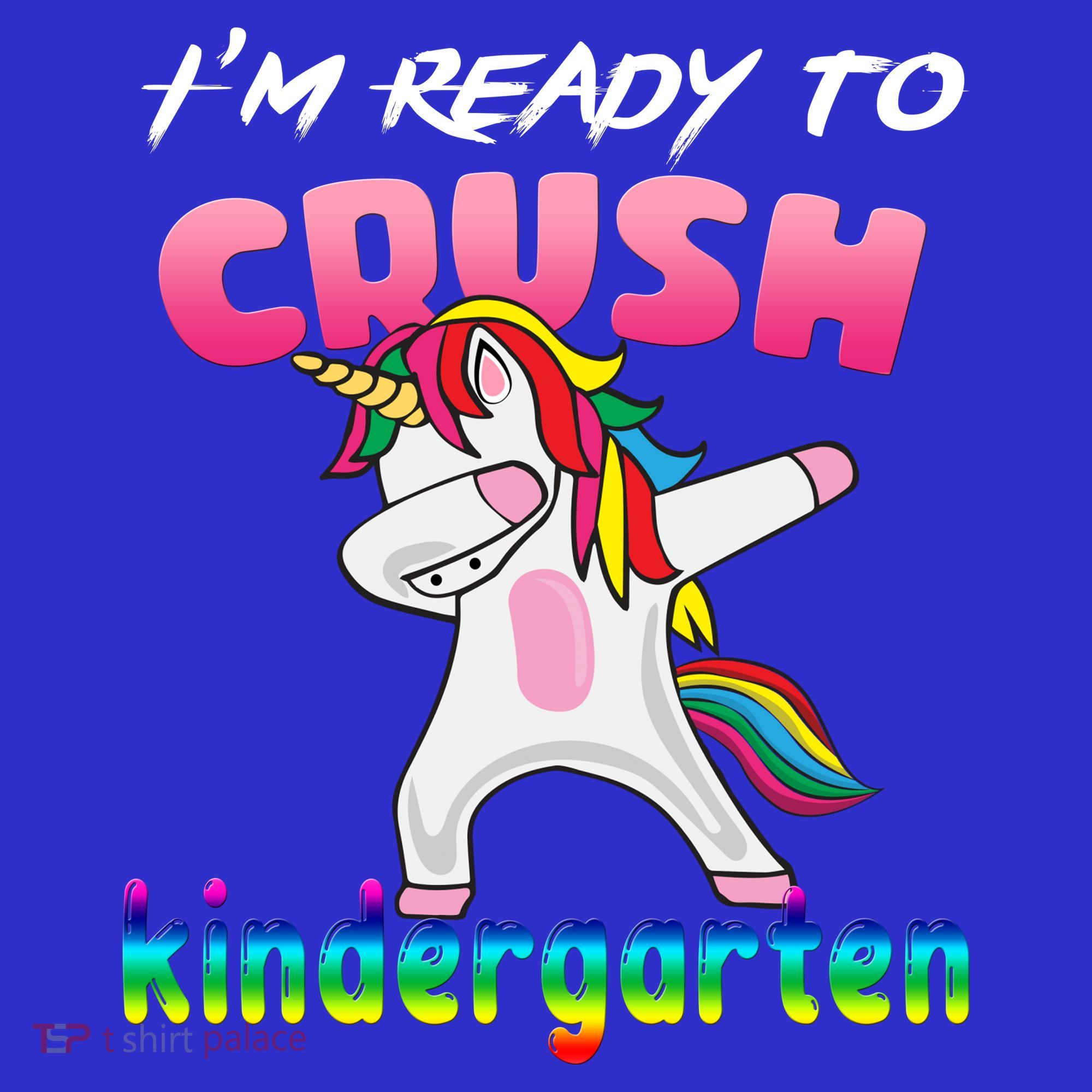 I'm Ready To Crush Kindergarten Cute Unicorn Dab Coaster