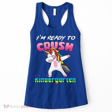 I'm Ready To Crush Kindergarten Cute Unicorn Dab Women's Tank Top