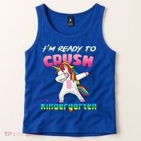 I'm Ready To Crush Kindergarten Cute Unicorn Dab Tank Top thumb 2